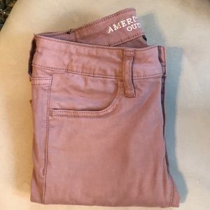 American Eagle Super Stretch Pink Jegging